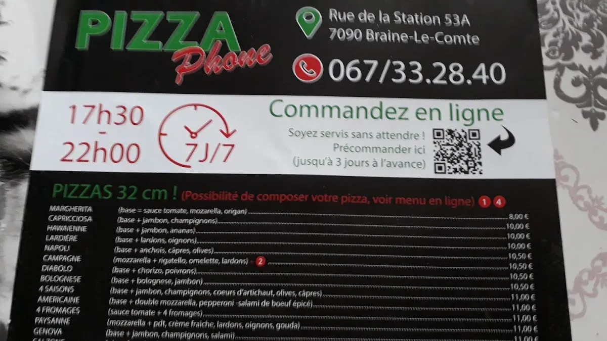Pizza phone à Braine-le-Comte
